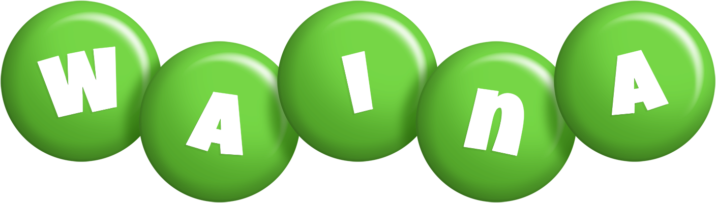Waina candy-green logo