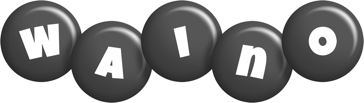 Waino candy-black logo