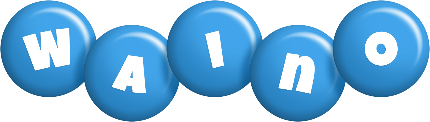Waino candy-blue logo