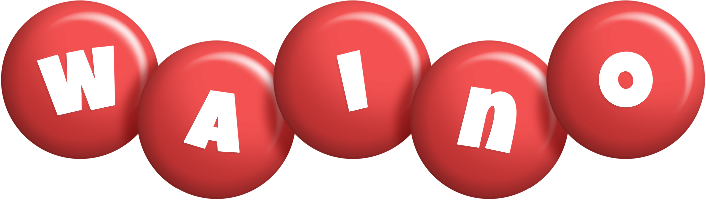 Waino candy-red logo