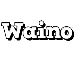 Waino snowing logo