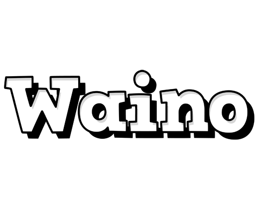 Waino snowing logo