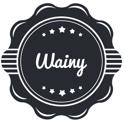 Wainy badge logo