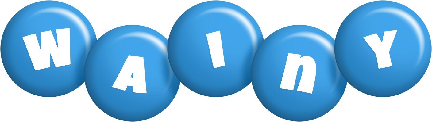 Wainy candy-blue logo