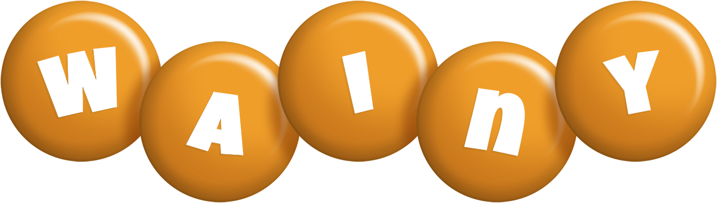 Wainy candy-orange logo