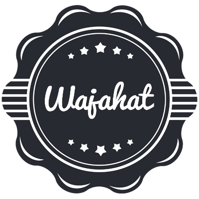 Wajahat badge logo