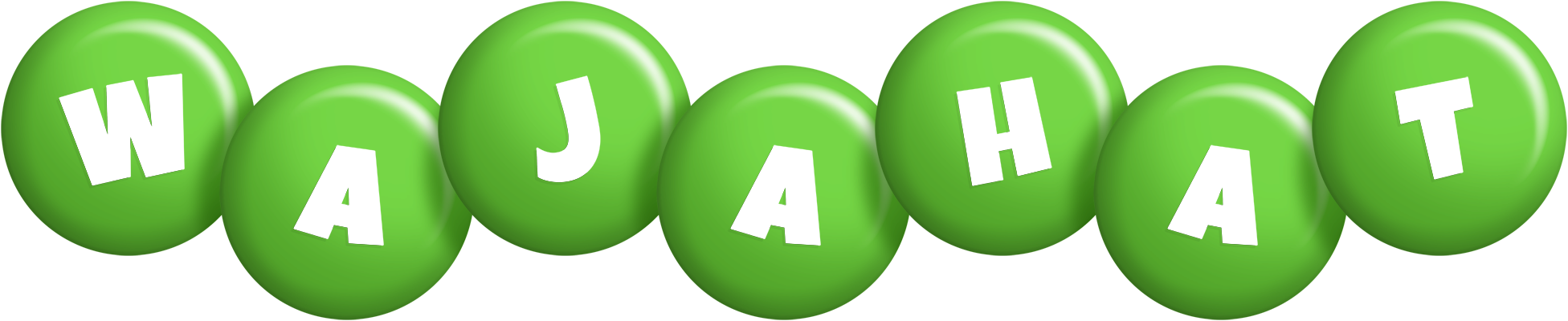 Wajahat candy-green logo