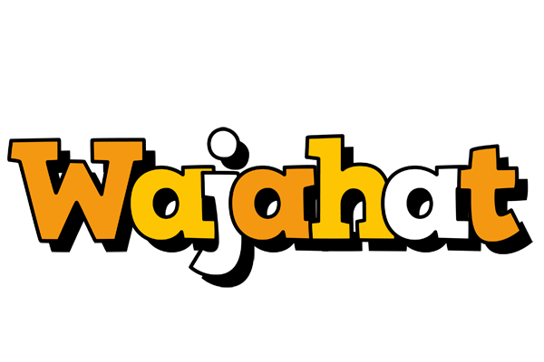 Wajahat cartoon logo