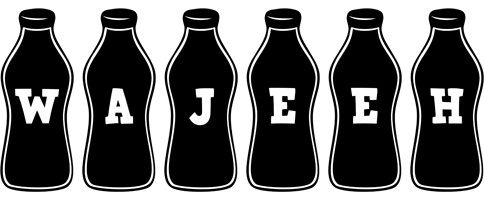 Wajeeh bottle logo