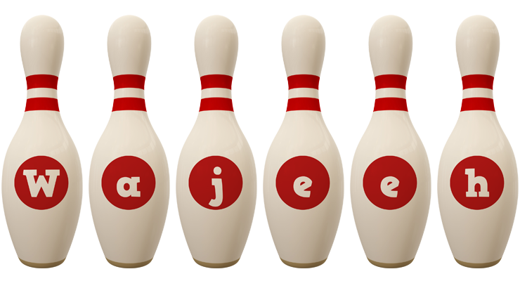 Wajeeh bowling-pin logo