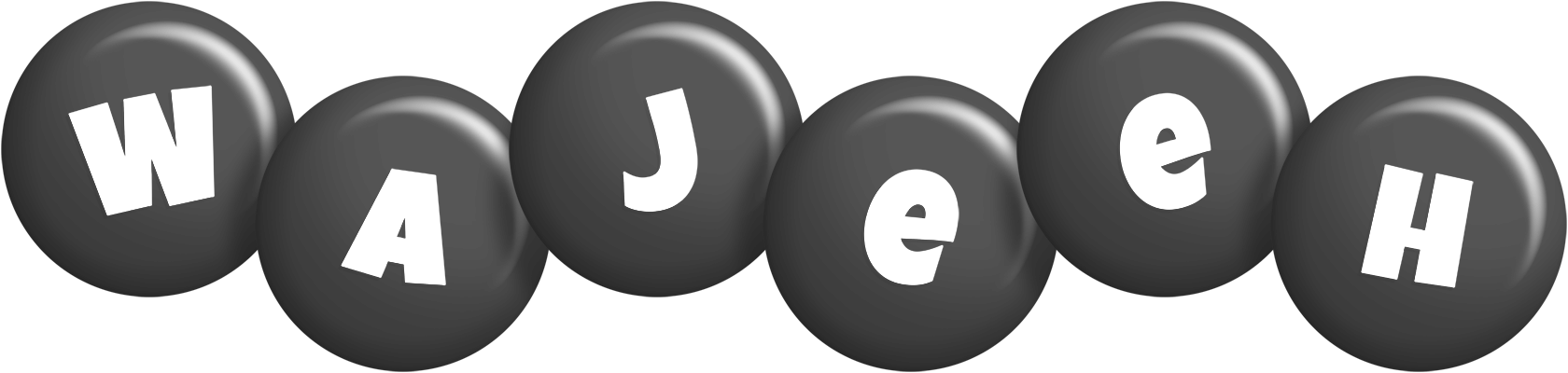 Wajeeh candy-black logo