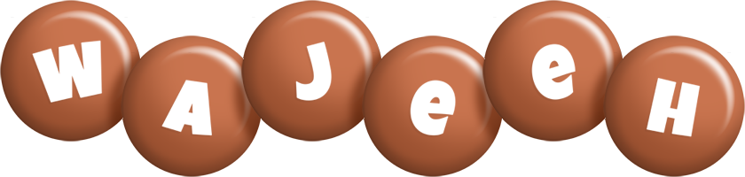 Wajeeh candy-brown logo