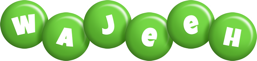 Wajeeh candy-green logo