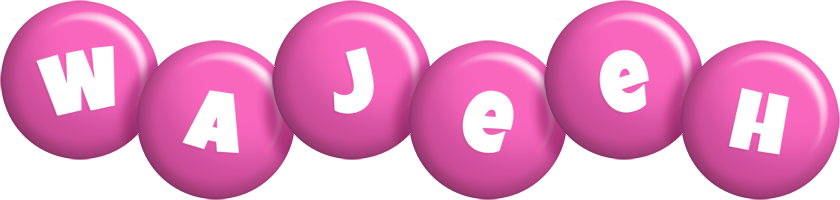 Wajeeh candy-pink logo