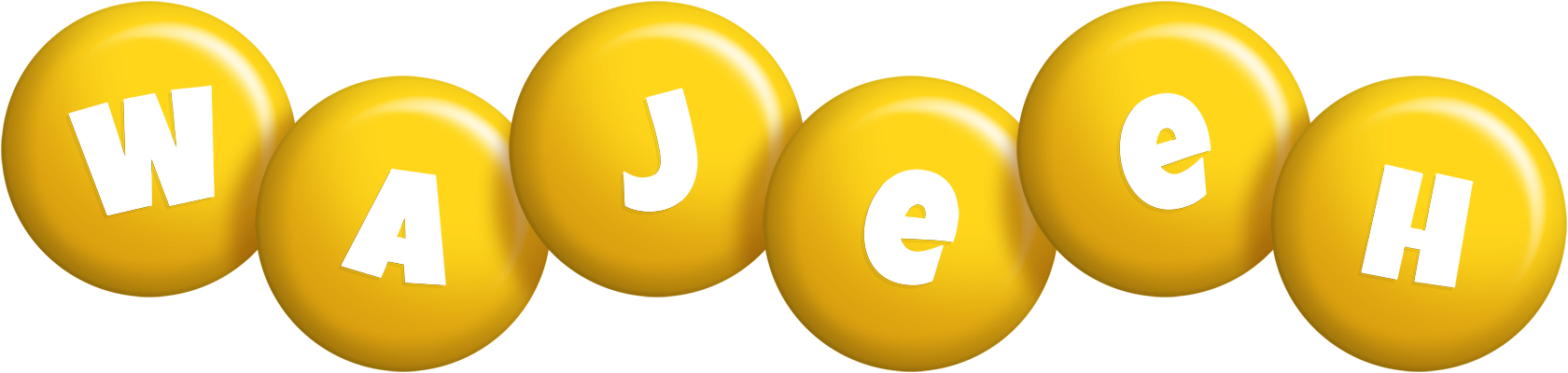 Wajeeh candy-yellow logo
