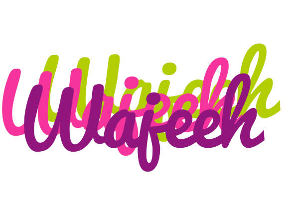 Wajeeh flowers logo