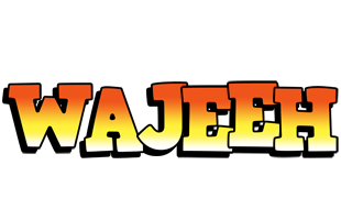 Wajeeh sunset logo