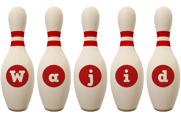 Wajid bowling-pin logo