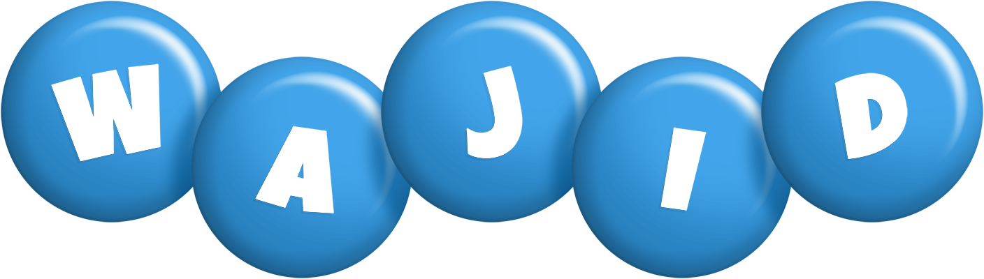 Wajid candy-blue logo