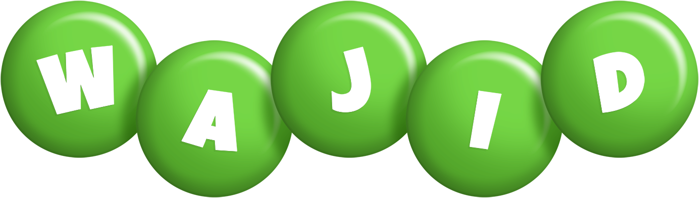 Wajid candy-green logo