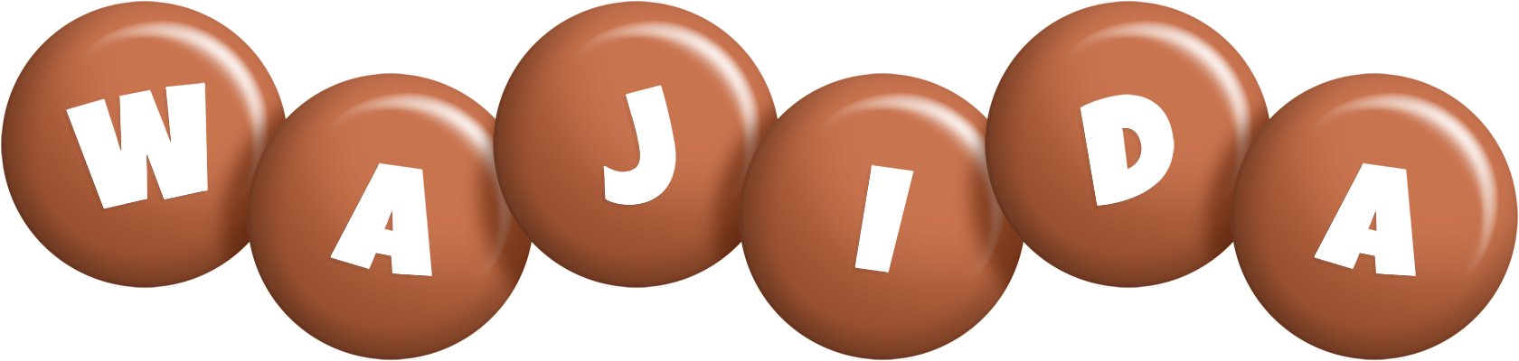 Wajida candy-brown logo