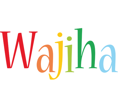 Wajiha birthday logo