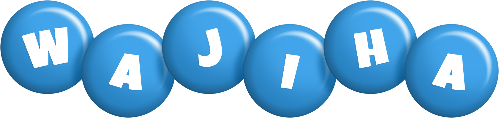 Wajiha candy-blue logo