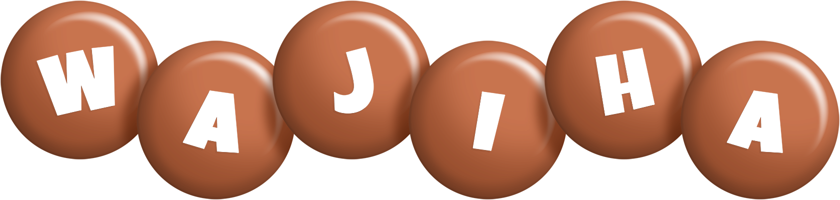Wajiha candy-brown logo