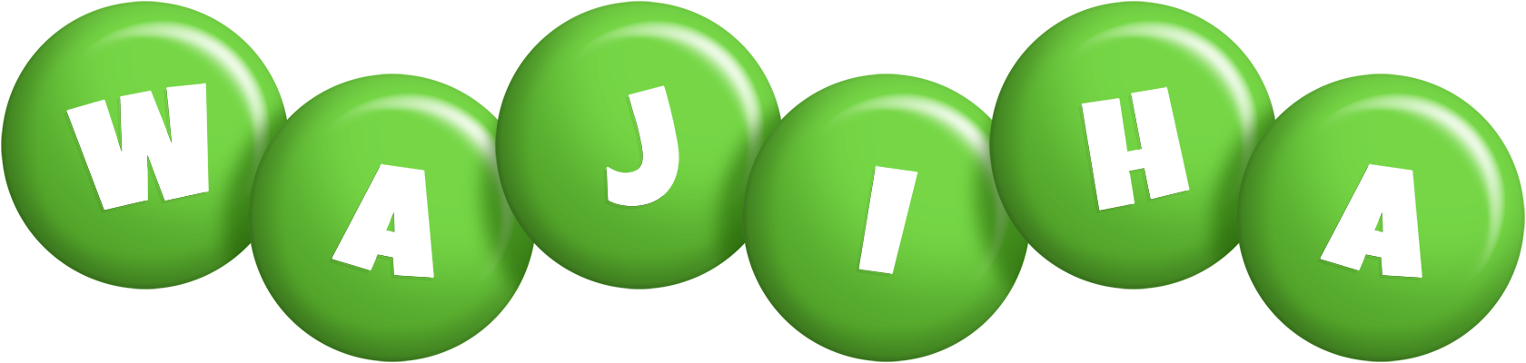 Wajiha candy-green logo