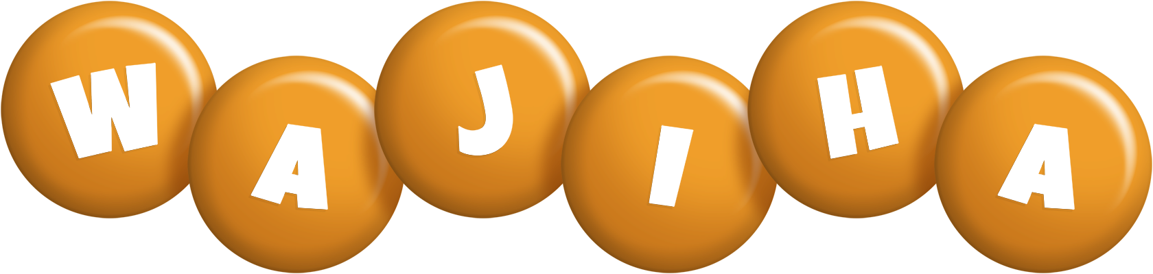 Wajiha candy-orange logo