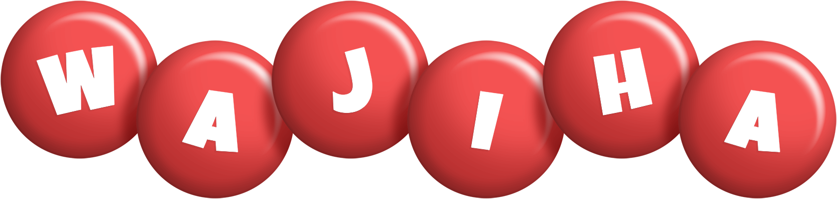 Wajiha candy-red logo