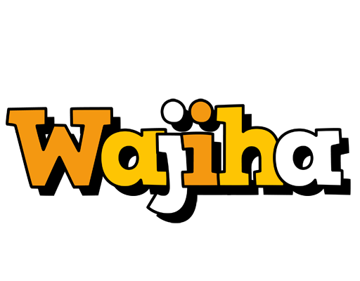 Wajiha cartoon logo