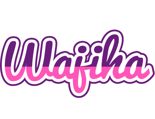 Wajiha cheerful logo