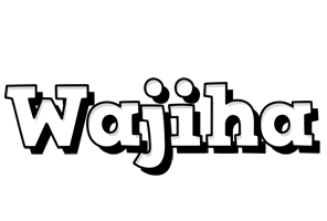 Wajiha snowing logo