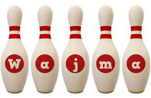 Wajma bowling-pin logo