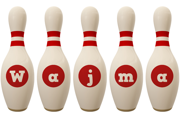 Wajma bowling-pin logo