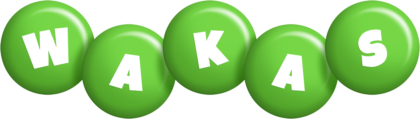Wakas candy-green logo