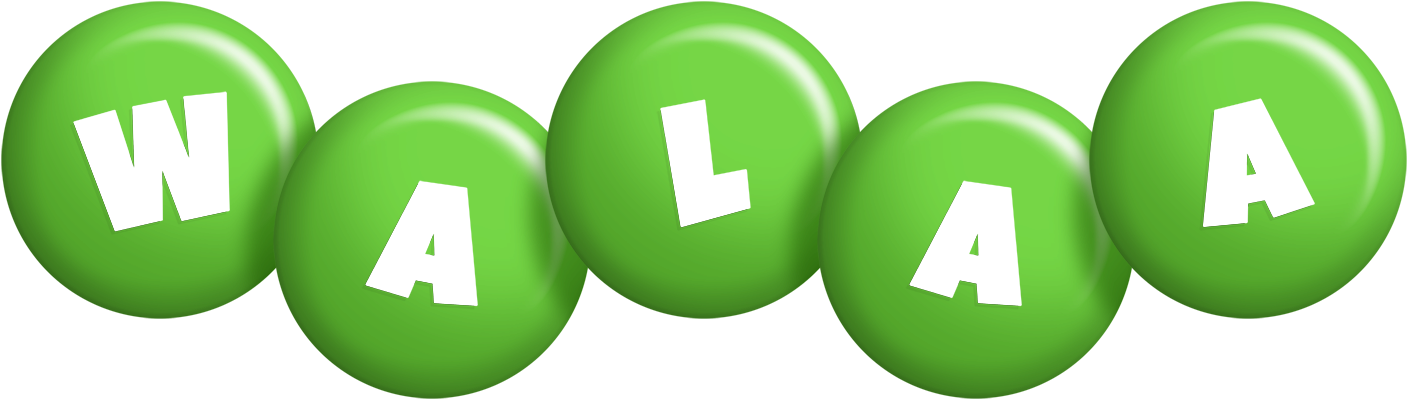 Walaa candy-green logo