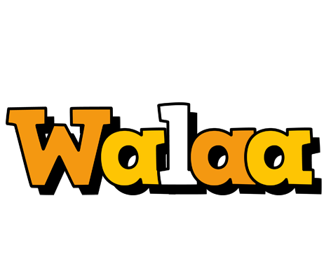 Walaa cartoon logo