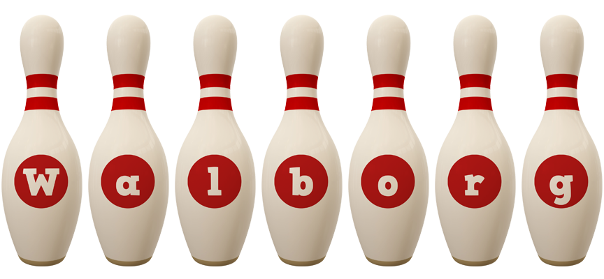 Walborg bowling-pin logo