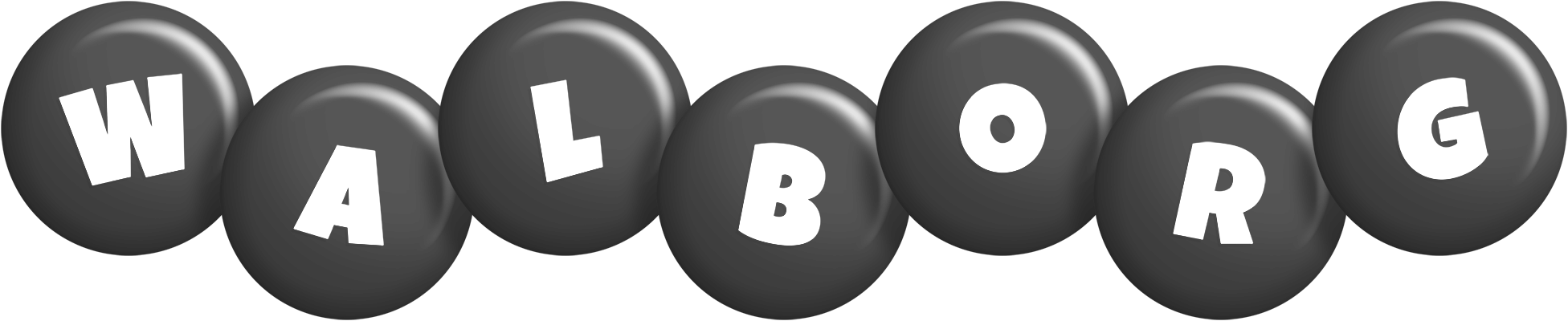 Walborg candy-black logo