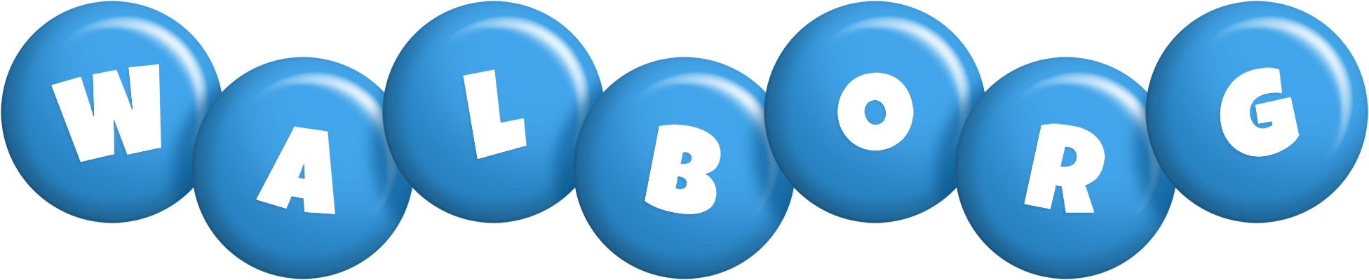 Walborg candy-blue logo