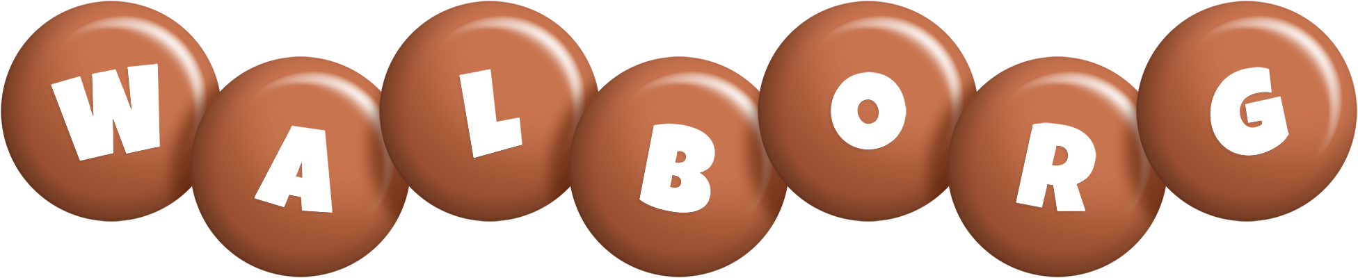 Walborg candy-brown logo