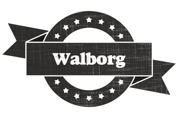Walborg grunge logo
