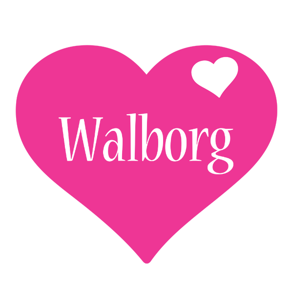 Walborg love-heart logo