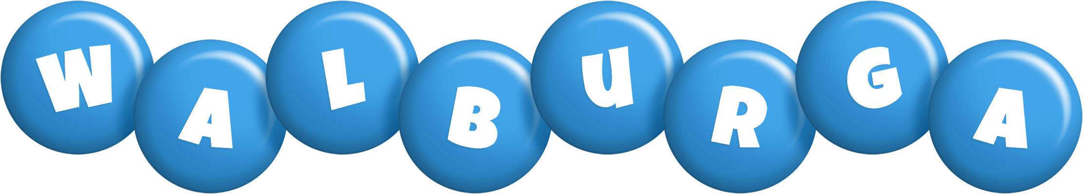 Walburga candy-blue logo