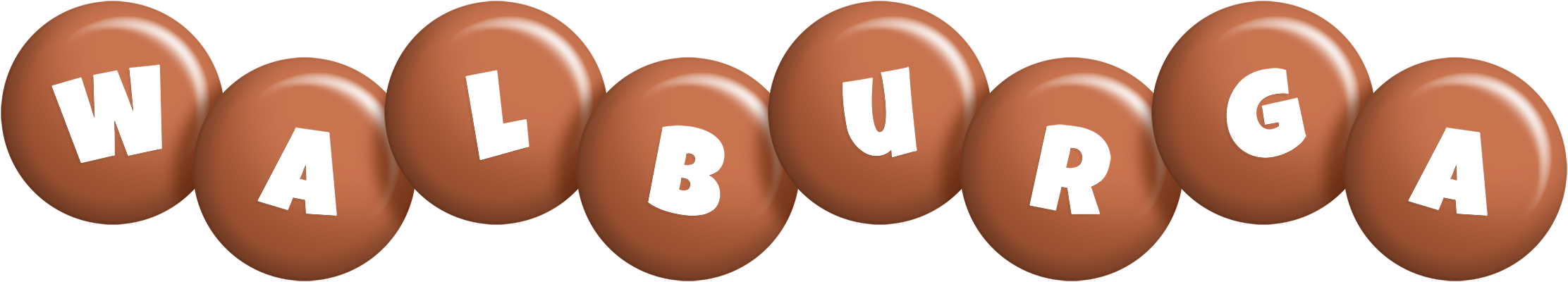 Walburga candy-brown logo