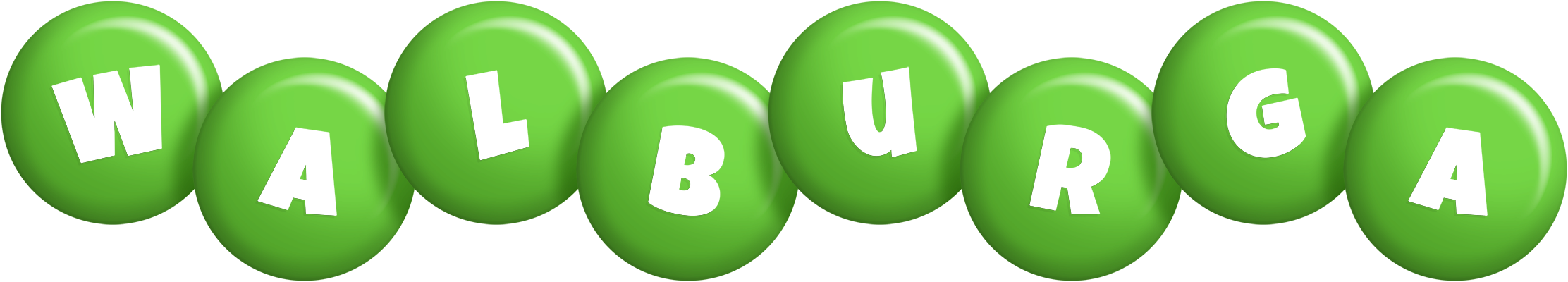 Walburga candy-green logo