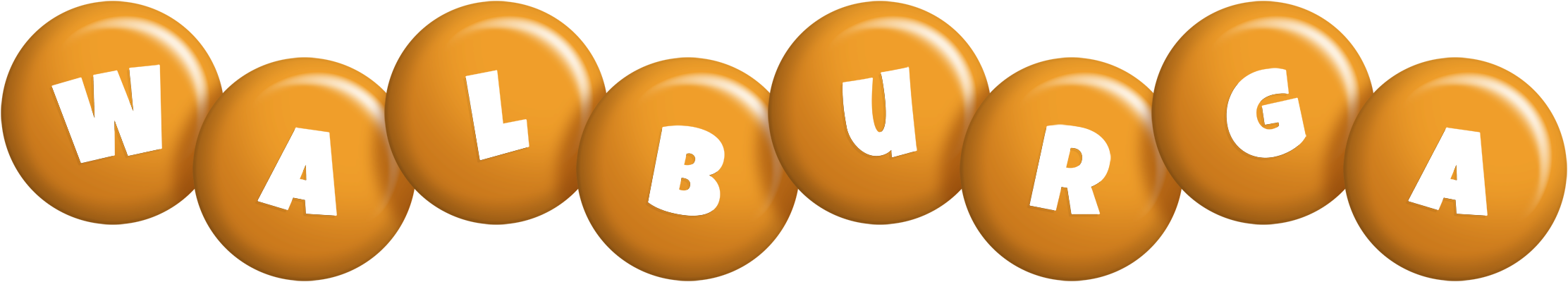 Walburga candy-orange logo