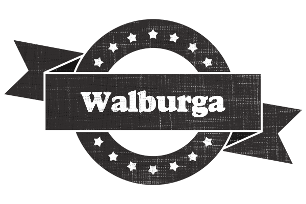 Walburga grunge logo
